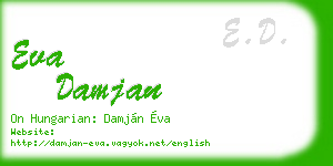 eva damjan business card