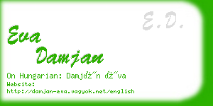eva damjan business card